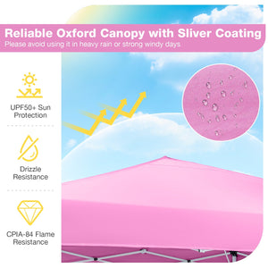 10 x 10 Feet Pop up Canopy Tent with Carrying Bag and 4 Sandbags
