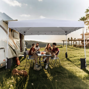 10 x 10 Feet Pop up Canopy Tent with Carrying Bag and 4 Sandbags