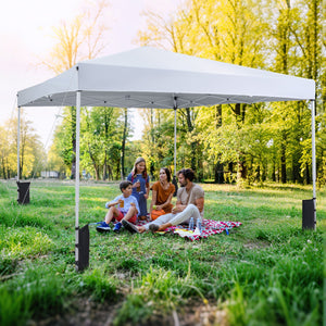 10 x 10 Feet Pop up Canopy Tent with Carrying Bag and 4 Sandbags
