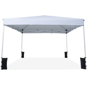 10 x 10 Feet Pop up Canopy Tent with Carrying Bag and 4 Sandbags