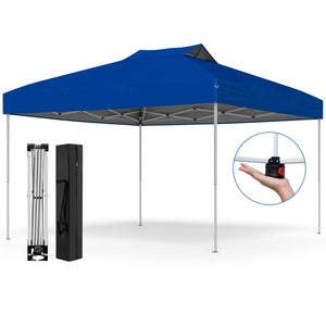 10 X 10 FT Foldable Outdoor Patio Shelter Canopy Tent with 1-Push Center Lock