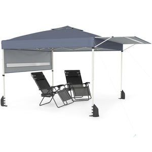 10 x 17 Feet Pop Up Canopy Tent with Dual Adjustable Awnings