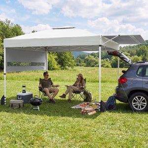 10 x 17 Feet Pop Up Canopy Tent with Dual Adjustable Awnings