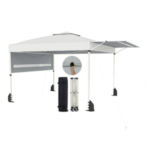 10 x 17 Feet Pop Up Canopy Tent with Dual Adjustable Awnings