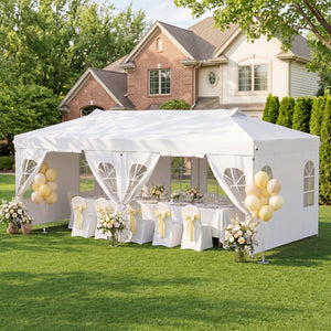 Pop Up Canopy Tent 10x20 FT with 6 Sidewalls