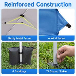 Pop Up Canopy Tent 10x30 FT with 8 Sidewalls