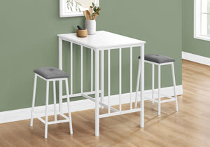 3 Piece Dining Set, Counter Height, Rectangular, Small, Contemporary & Modern