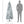HOMCOM 6ft Pre-Lit Snow-Flocked Slim Douglas Fir Christmas Tree