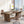 Executive Desk For Home Office, Computer Table With Pedestal, Large Writing Workstation - Brown