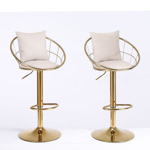 Unique Design Bar Chair, 360 Degree Rotation, Adjustable Height, Suitable For Dining Room And Bar
