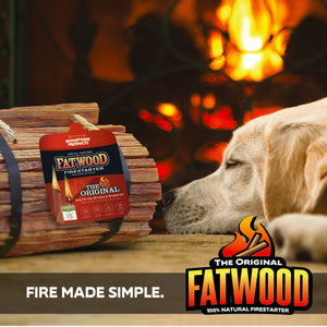 Betterwood Products 9910 Fatwood 10 Pound Natural Wood Firestarter (4 Pack)