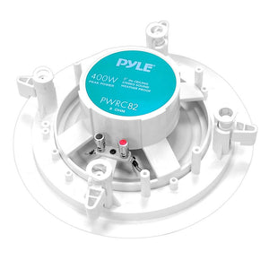 PYLE PWRC82 400W 8" 2 Way Indoor/Outdoor Waterproof Ceiling Speaker (8 Pack) - TRAPSKI