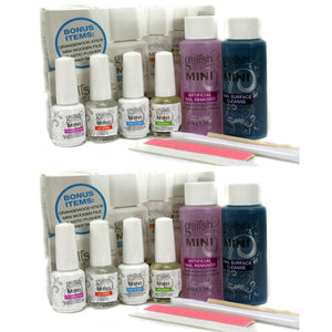 Gelish Complete Basix Gel Nail Polish Starter Kit with Accessories (2 Pack) - TRAPSKI