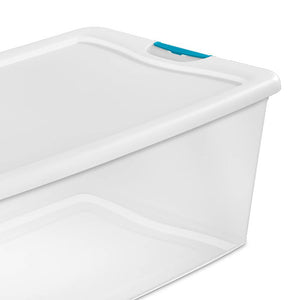 Sterilite 106 Quart Latch Lid Tote, 4 Pack, and 66 Quart Latch Lid Tote, 6 Pack - TRAPSKI