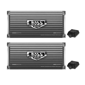 Boss Armor 2000W Monoblock A/B Amplifier Car Audio Amp + Bass Remote (2 Pack) - TRAPSKI