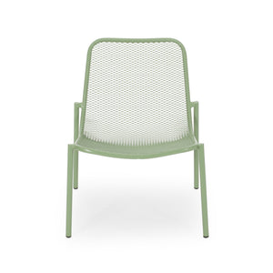 Outdoor Iron Chair With Mesh Design