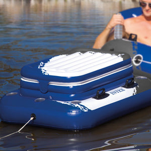 Intex Inflatable Mega Chill II 72 Can Cooler Float + River Run I Float (4 Pack) - TRAPSKI