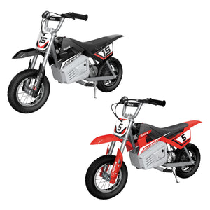 Razor Dirt Rocket Kid Electric Motorcycle Dirt Bike, 1 Black MX400 & 1Red MX350 - TRAPSKI