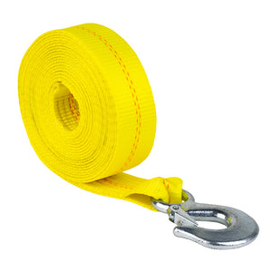 Powerwinch Tow Tight Winch Strap 2" x 20' - Yellow - TRAPSKI
