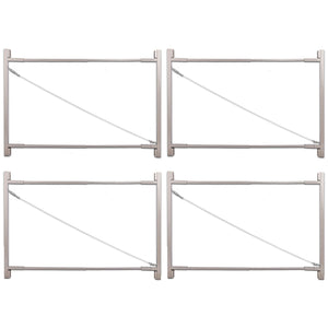 Adjust-A-Gate Steel Frame Gate Kit, 36"-72" Wide Opening To 6' High (4 Pack)