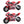 Razor 24V Mini Bike 1 Speed Dirt Racing Motorcycle Pocket Rocket, 2 Pack, Red - TRAPSKI