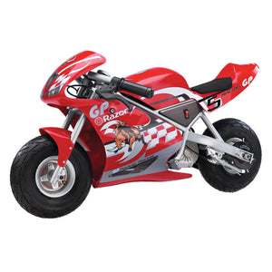 Razor 24V Mini Bike 1 Speed Dirt Racing Motorcycle Pocket Rocket, 2 Pack, Red - TRAPSKI