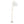 Leslie - Glam / Art Deco Floor Lamp - Gold / White