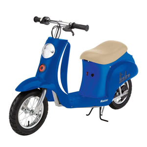 Razor Pocket Mod Mini Euro 24V 250W Electric Motor Scooter (2-Pack), Blue & Red - TRAPSKI