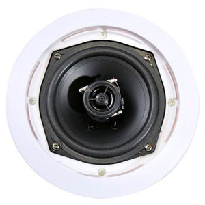 PYLE PDIC61RD 200W 6.5'' Round Flush Mount In-Wall/Ceiling Home Speakers, 2 Pack - TRAPSKI