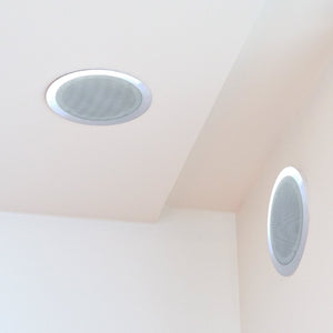 PYLE PDIC61RD 200W 6.5'' Round Flush Mount In-Wall/Ceiling Home Speakers, 2 Pack - TRAPSKI