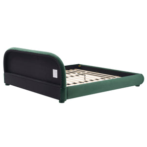 Dark Green Velvet Bed Frame