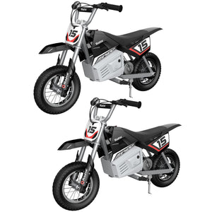 Razor MX400 Rocket 24V Electric Toy Motocross Dirt Bike, Black (2 Pack) - TRAPSKI