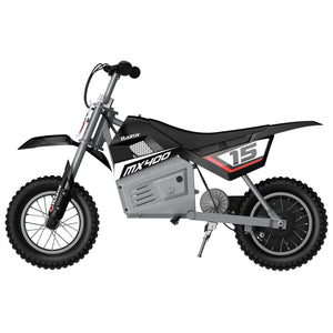 Razor MX400 Rocket 24V Electric Toy Motocross Dirt Bike, Black (2 Pack) - TRAPSKI