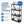 Gracious Living 4 Shelf Fixed Height Medium Duty Storage Unit, Black (3 Pack)