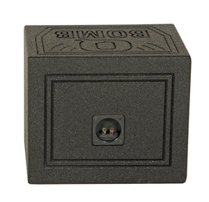 Q-POWER QBOMB 10" Sealed Car Subwoofer Sub Box Enclosure (2 Pack)
