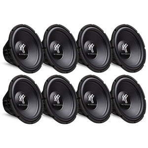 HIFONICS 12" 800 Watt 4 Ohm DVC Car Audio Subwoofer Power Bass Sub (8 Pack)