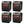 Lifesmart 4-Element Quartz Infrared Electric Large Room Space Heater (4 Pack)