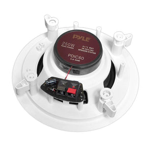 Pyle PDIC60 6.5 Inch 250 Watt 2 Way In Wall/Ceiling Home Speaker System (5 Pair)