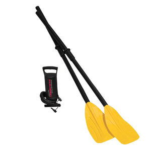 Intex Explorer 300 Inflatable Fishing 3 Person Raft Boat w/ Pump & Oars (3 Pack)