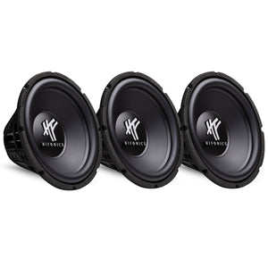 Hifonics 12" 800 Watt 4 Ohm DVC Car Audio Subwoofer Power Bass Sub (3 Pack)
