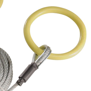 Timber Tuff ATV and UTV Heavy Duty Log Lumber Choker Cable w/ Tow Rings (2 Pack)