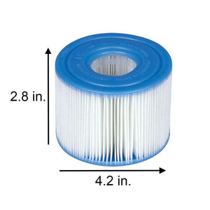 Intex Seat for Inflatable PureSpa Hot Tub & S1 Pool Filter Cartridges (6 Pack) - TRAPSKI