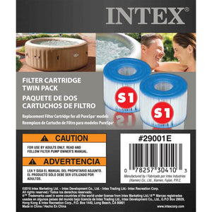 Intex Seat for Inflatable PureSpa Hot Tub & S1 Pool Filter Cartridges (6 Pack) - TRAPSKI