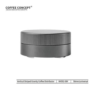 Vertical Striped Gravity Espresso Distributor - Stainless Steel Self-Leveling Tool 51/53/58mm From $16
