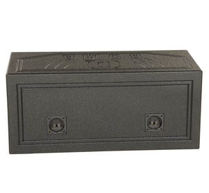 Q-POWER 15V Dual 15" Vented Port Subwoofer Sub Box w/ Bedliner Spray (2 Pack)