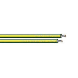Sea-Dog 10 AWG Green/Yellow Stripe Primary Wire - 25'