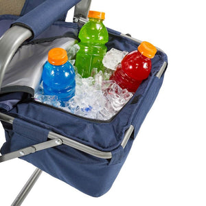 Kamp-Rite Folding Camping Director's Chairs with Side Tables and Built In Cooler