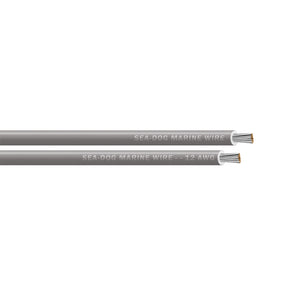 Sea-Dog 12 AWG Grey Primary Wire - 100'