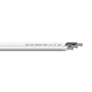 Sea-Dog 14/3 AWG Flat Triplex Wire - White/Green/Black - 100'