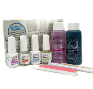 Gelish Mini Harmony Complete Starter Gel Nail Polish Kit & Basix Care Kit - TRAPSKI